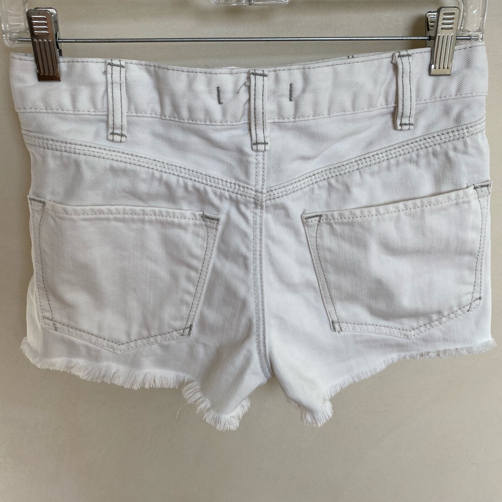 White Free People Cutoffs